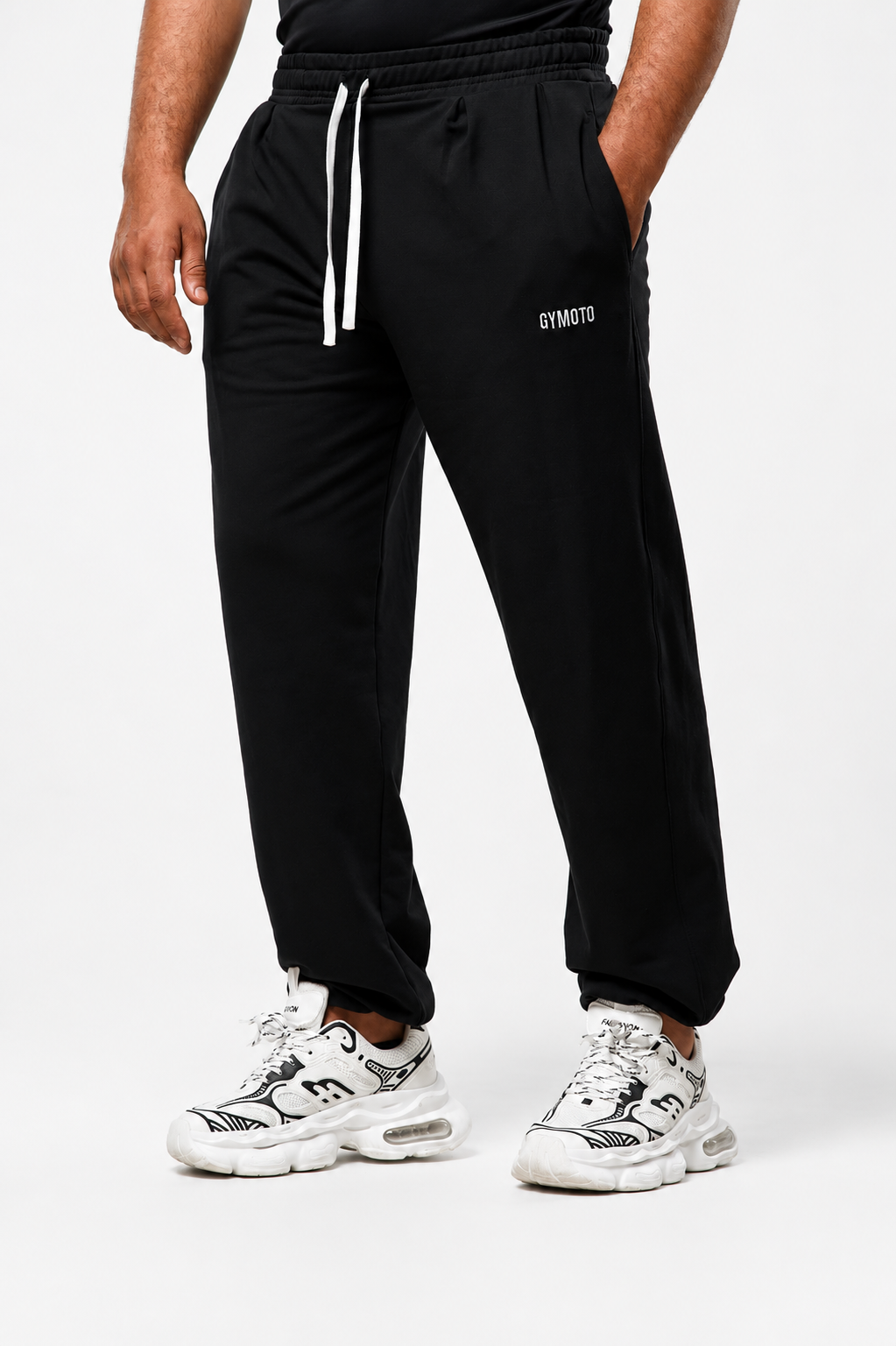 baggy sweatpants –Black