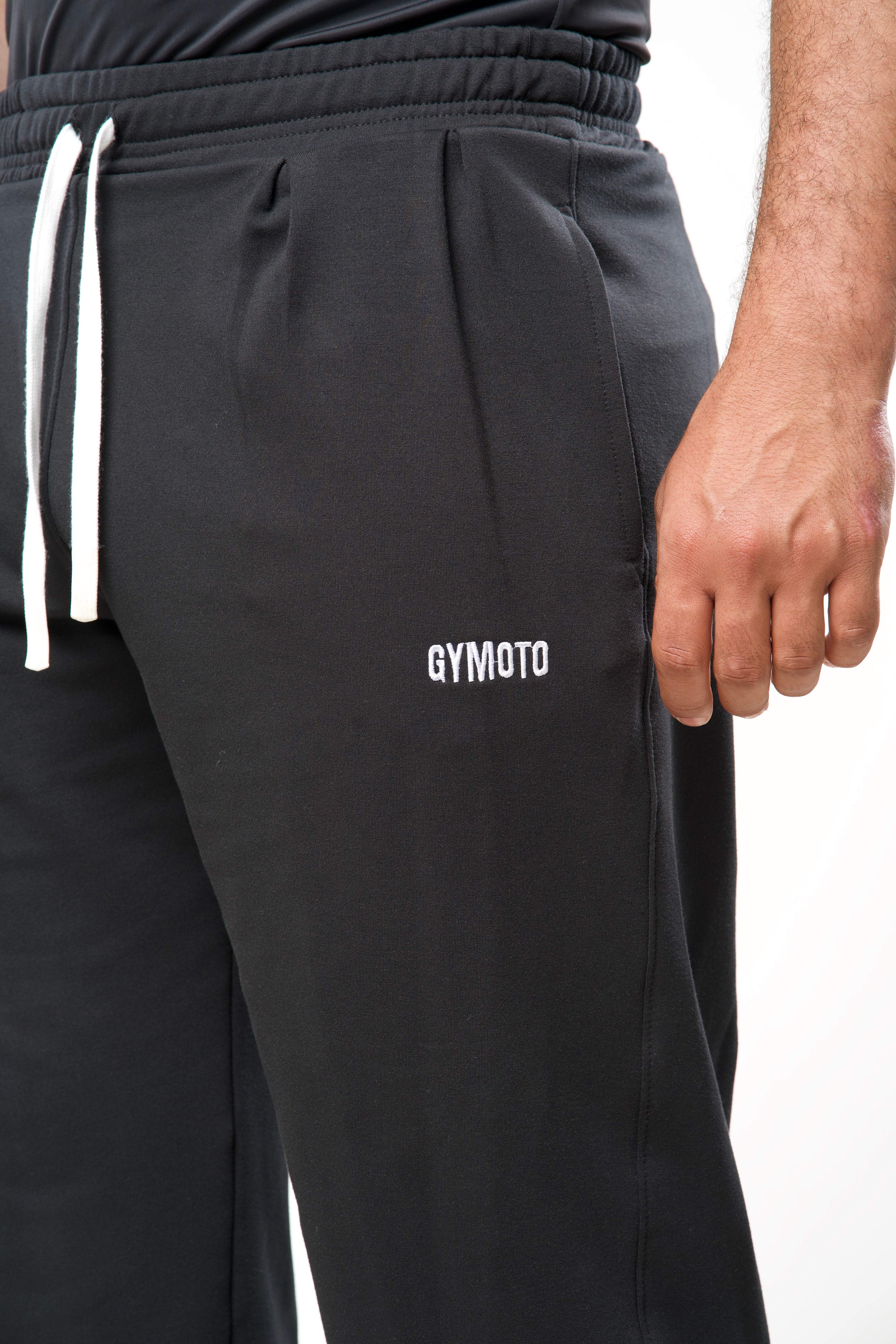 baggy sweatpants –Black
