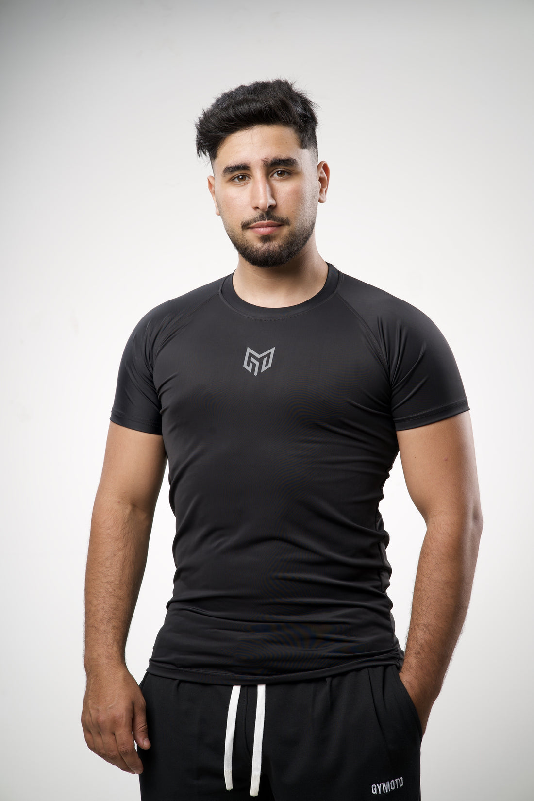 GYMOTO Compression Training T-Shirt – Black