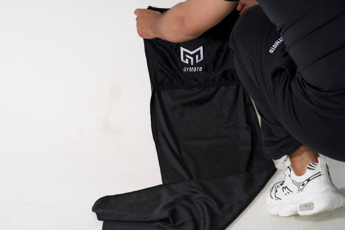 Serviette de Sport Gymoto Noire – Absorption Rapide